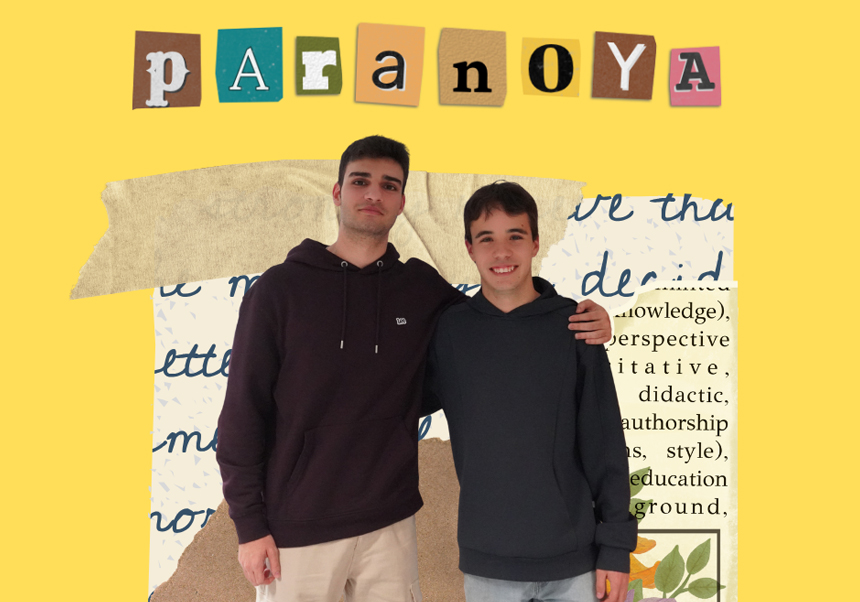 Dos integrantes del grupo Paranoya